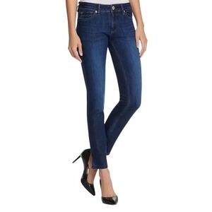 DL1961 Angel Mid Rise Skinny Ankle Jeans Park 4-Way Stretch Dark Womens sz 12